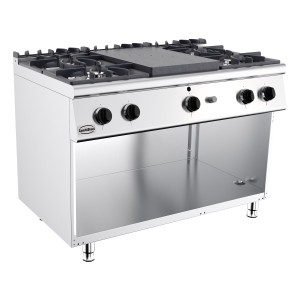 Fourneau Professionnel 700 gaasipliit - 4 põletit - CombiSteel
