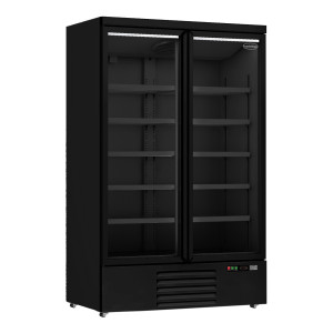 Positiivne jahutuskapp 2 ust Must - 1000L | CombiSteel