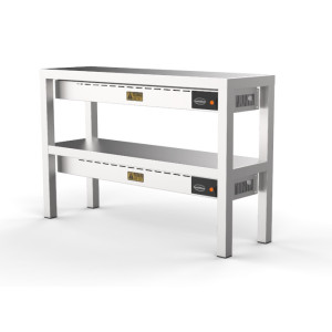 Keraamiline soojendav riiul - 2 taset - L 1400 x P 300 mm - CombiSteel