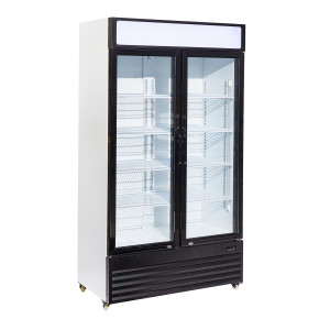 Jahutatud joogivitriin 2 klaasustega - 750 L - CombiSteel