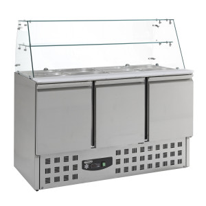 Saladette külmik 3 uksega - 4 GN 1/1 - 368 L - CombiSteel