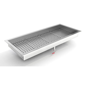 Integreeritud purustatud jää anum Drop-In - 4/1 - CombiSteel