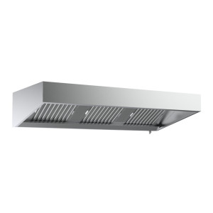 Deep Wall Hood Depth 1100 - 1600 mm - With LED - CombiSteel