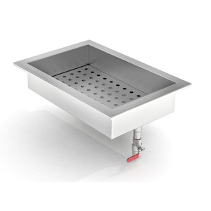 Integreeritud purustatud jää konteiner - GN 1/1 - CombiSteel