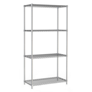 4-tasandiline lahtivõetav riiul - L 900 x S 450 mm - CombiSteel