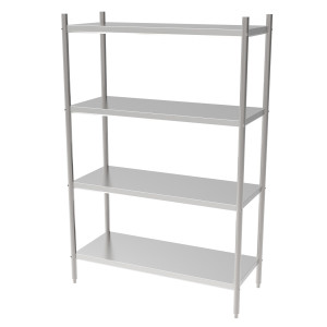 4-tasandiline lahtivõetav riiul - L 900 x S 500 mm - CombiSteel