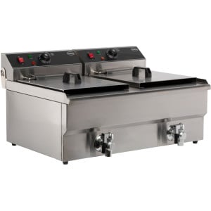 Elektriline lauapealne fritüür - 2 x 10 L - CombiSteel