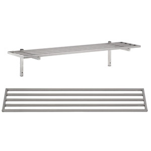 Barjääridega seinariiul koos toega - L 1200 x S 300 mm - CombiSteel