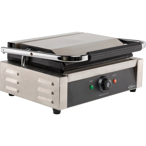 Grill Panini de Contact Simple - Rihveldatud Plaadid - CombiSteel