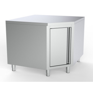 Stainless Steel Low Angular Furniture - L 1000 x D 600 mm - CombiSteel