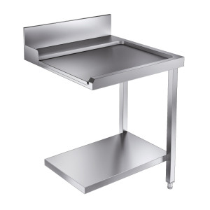 Laadimislaua riiul ja tagasein - Parem - L 700 x S 750 mm - CombiSteel
