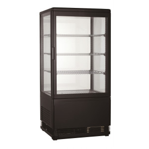 Black Refrigerated Display Case - 68 L - CombiSteel