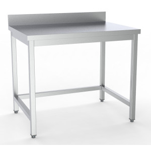 Table Inox avec Dosseret - L 1800 x P 700 mm - CombiSteel