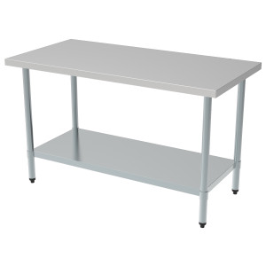 Roostevabast terasest laud riiuliga - L 1800 x S 700 mm - CombiSteel