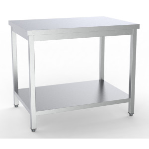 Stainless Steel Table with Shelf - L 700 x D 600 mm - CombiSteel