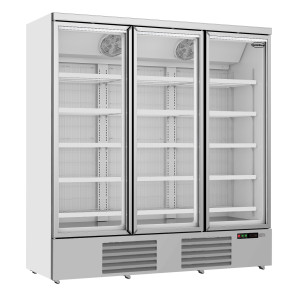 Negative Refrigerated Display Stainless Steel - 3 Glass Doors - 1450 L - CombiSteel