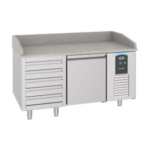 Pizza mööbel 1 ukse ja 5 sahtliga - 380 L - CombiSteel