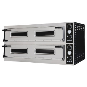 2-kambriline pitsaahi - 2 x 6 pitsat - 400 V - CombiSteel