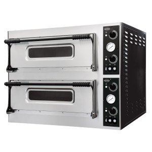2-Chamber Pizza Oven - 2 x 6 Pizzas - 400 V - CombiSteel