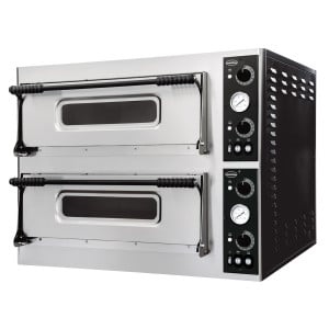 2-kambriline pitsaahi - 2 x 6 pitsat - 400 V - CombiSteel