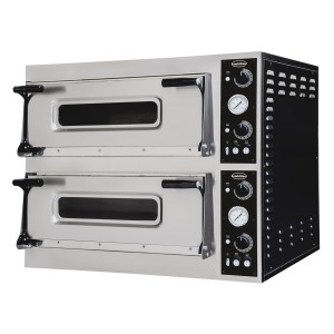 2-kambriline pitsaahi - 2 x 4 pitsat - 400 V - CombiSteel