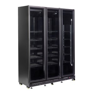 Positive Refrigerated Display Case with 3 Heated Glass Doors - CombiSteel