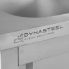 Plongeerimiskapp 1 kraanikausiga, tagaseina ja 3 sahtliga - 1200 x 600 mm - Kraanikauss vasakul - Dynasteel