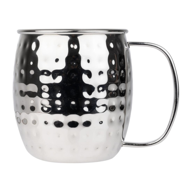Mug en Acier Inoxydable Martelé - 440 ml - Olympia Mug en Acier Inoxydable Martelé - 440 ml - Olympia