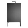 Metallraamiga kõnnitee märk - 500 x 850 mm