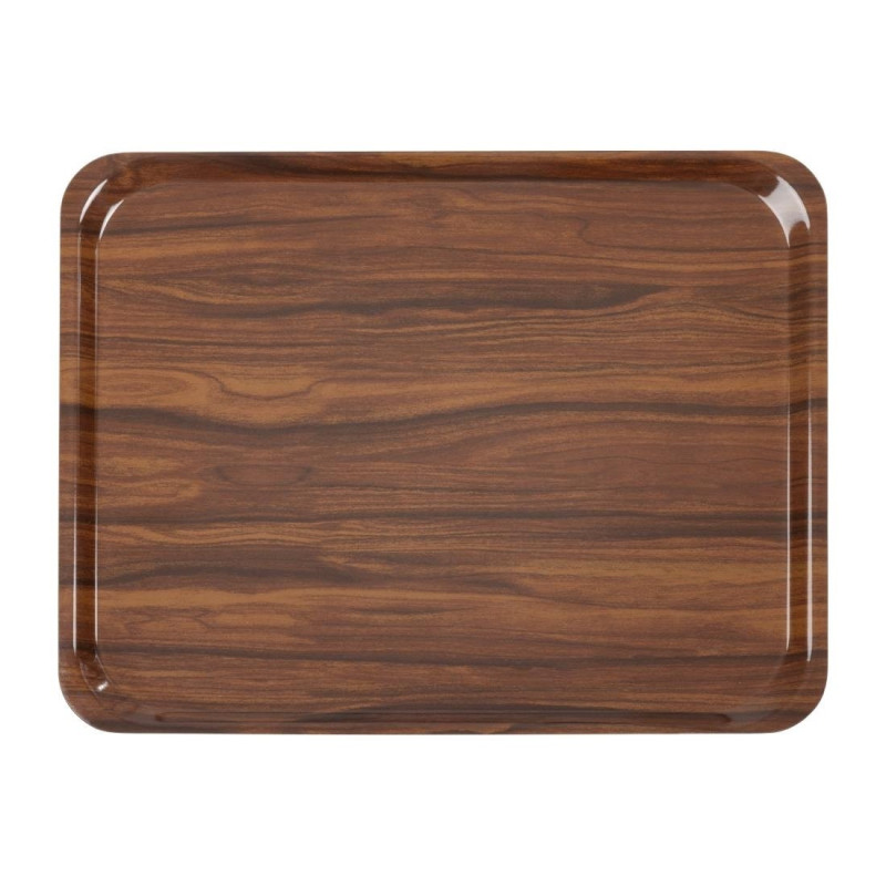 Smooth Laminated Tray Capri Walnut - 460 x 360 mm - Cambro Smooth Laminated Tray Capri Walnut - 460 x 360 mm - Cambro