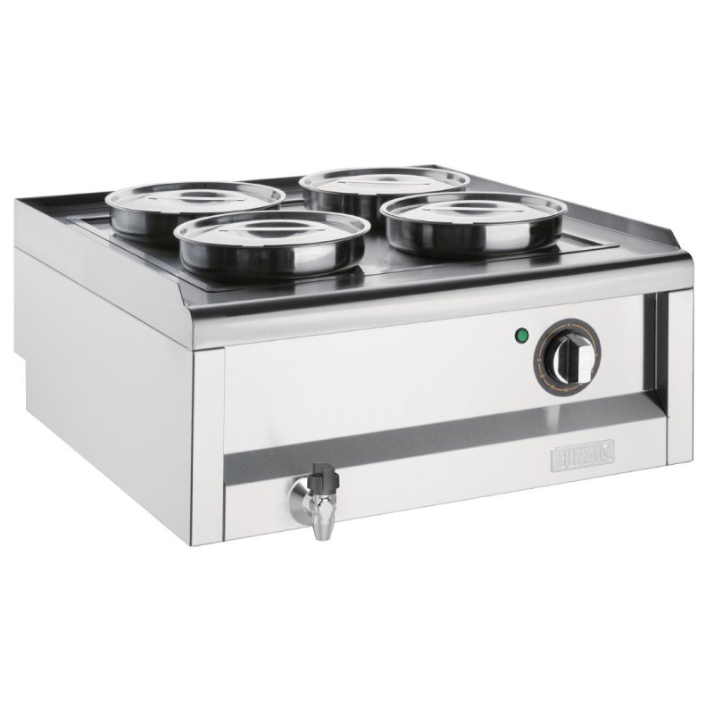Bain-Marie 4 Potid Seeria 600 - Buffalo Bain-Marie 4 Potid Seeria 600 - Buffalo