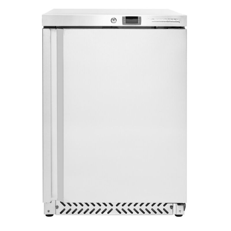 Roostevabast terasest negatiivne külmkapp 170 L -18°C tööpinna all