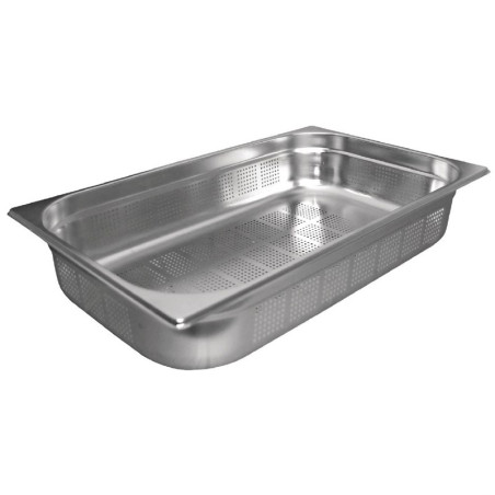 Gastro GN 1/1 Stainless Steel Perforated Pan - Depth 200 mm - 28 L - Vogue