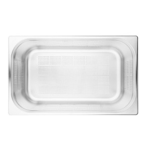 Gastro GN 1/1 Stainless Steel Perforated Pan - Depth 200 mm - 28 L - Vogue