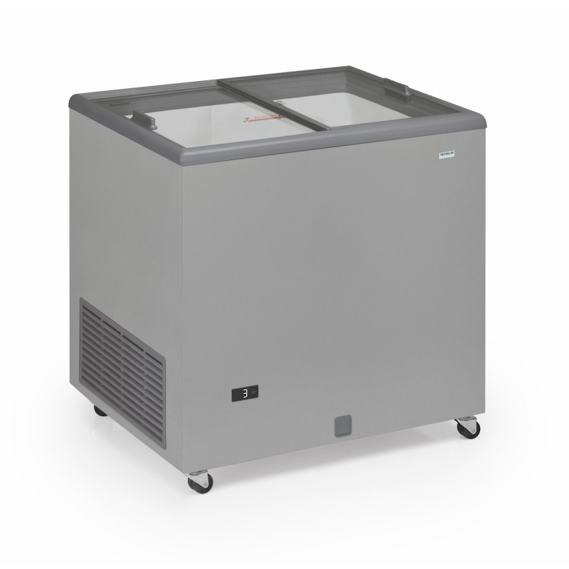 Klaasist lükandustega sügavkülmik - 220 L