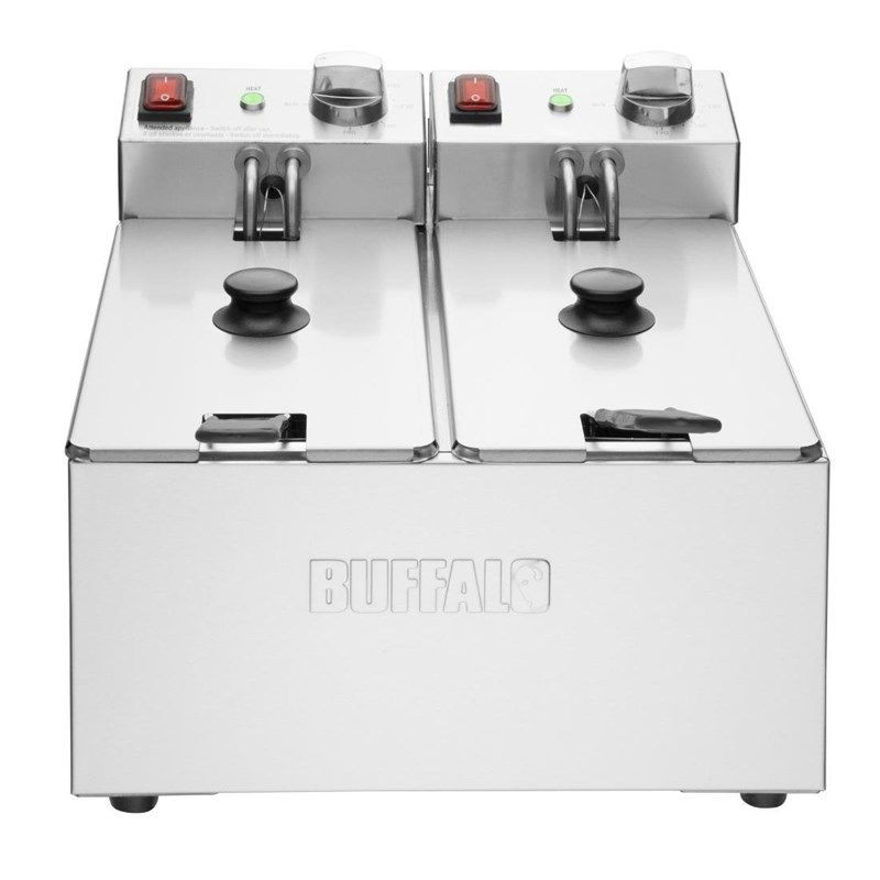 Kahekordne fritüür - 2 x 3 L - Buffalo Kahekordne fritüür - 2 x 3 L - Buffalo