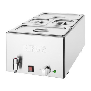 Bain-Marie koos äravoolukraani ja GN-konteineritega