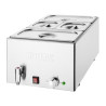 Bain-Marie koos äravoolukraani ja GN-konteineritega