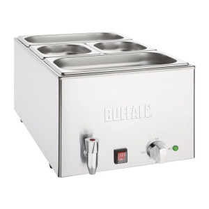 Bain-Marie koos äravoolukraani ja GN-konteineritega