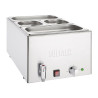 Bain-Marie koos äravoolukraani ja GN-konteineritega