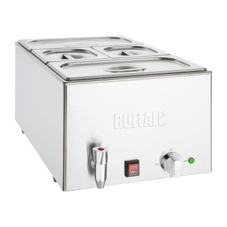 Bain-Marie koos äravoolukraani ja GN-konteineritega