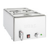 Bain-Marie koos äravoolukraani ja GN-konteineritega