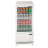 Valge positiivne jahutusvitrine 2 kumerat ust 86 L - Polar