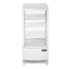 Valge positiivne jahutusvitrine 2 kumerat ust 86 L - Polar