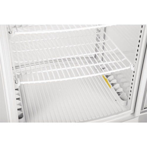 Valge positiivne jahutusvitrine 2 kumerat ust 86 L - Polar