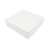 Valge kartongist kondiitritoodete karp - 29 x 29 cm - Komplekt 50 - FourniResto