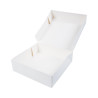 Valge kartongist kondiitritoodete karp - 29 x 29 cm - Komplekt 50 - FourniResto