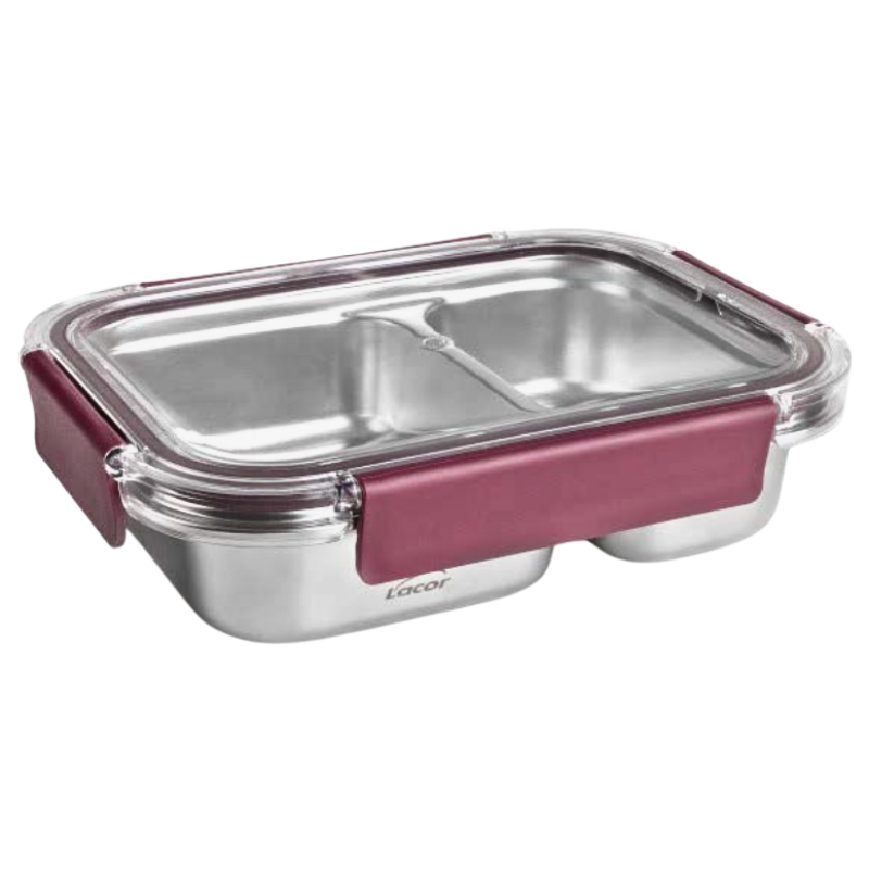 Boîte Inox avec Couvercle en Plastique AS TwoGo Boîte Inox avec Couvercle en Plastique AS TwoGo