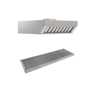 Eesmine auru- ja lõhnakondensatsiooni kate aktiivsöefiltriga GN 1/1 - Mychef