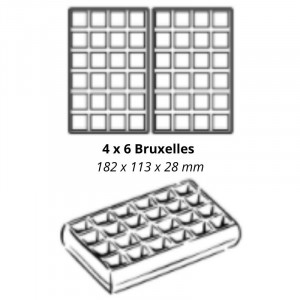 Krampouzi 4x6 pöörlev professionaalne Brüsseli vahvlimasin